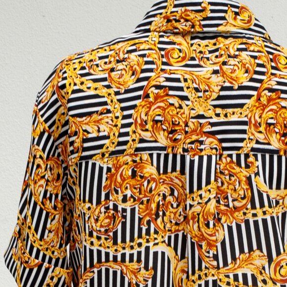 Walter Bakershort sleeve button front shirt with collar Size S - Picture 10 of 12